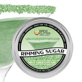 Bakell Brew Glitter Mint Green rimming sugar bar tin for cocktail rim decoration