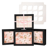 Bakepacker auto-pop-up 12-cupcake box with quick setup for bakers.