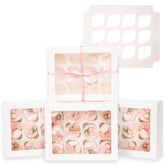 Bakepacker cupcake box with window highlights visibility for gifting.