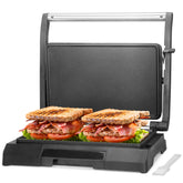 Baker's Friend Mini Panini Press front view, ideal for quick, delicious lunches.