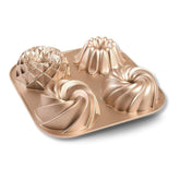Baker's Secret nonstick fluted cake pan with two-layer coating for easy release