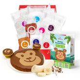 Baketivity monkey banana bread kit unboxing shows packaging and contents