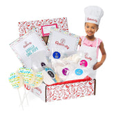 Baketivity vanilla cake pops kit showing pre-measured ingredients for at-home baking