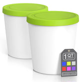 BALCI premium ice cream container with green lid for freezer storage and freshness