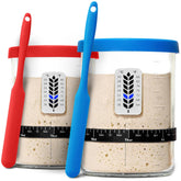BALCI Premium Sourdough Starter Jar wide-mouth 40oz for easy ingredient handling and cleaning.