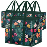 BALEINE 3Pk reusable bags with reinforced bottom for easy loading.