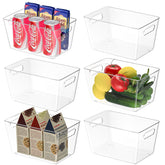 BALEINE clear storage bin, front view for easy pantry access.