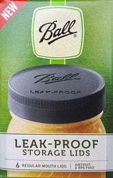 Ball Mason Jar leak-proof lids on regular mouth jars provide a secure seal