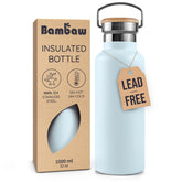 Bambaw 32oz insulated bottle with wide mouth for ice cubes and infusions