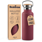 Bambaw red berry 32oz water bottle ready for daily hydration on the go