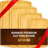 Bambüsi 18x12 cutting board with a deep juice groove keeps juices contained during prep