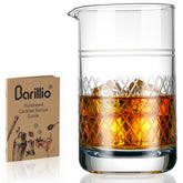 Barillio crystal mixing glass 20oz with clear clarity for silky stirred cocktails