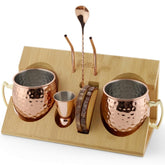 Barillio copper-plated Moscow Mule mugs 18oz ready for chilled cocktails