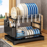 Barphygo dish drying rack with front view showing large plate capacity for busy kitchens.