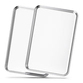 Bastwe 20-inch baking sheet with mirror finish for smooth food release and even browning.