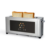BBday 2 Slice Toaster front panel with touch screen for precise control and quick toasting