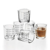 BCnmviku espresso shot glass 2oz with clear markings for precise pouring