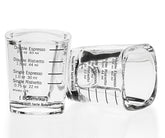 BCNMVIKU espresso shot glass 2oz pack for precise ristretto portions.