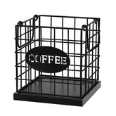 BCOZLUX coffee pod holder front view adds rustic charm and organized counter space.