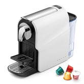 Beanglass espresso pod machine with compact design for small kitchens.