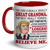 BECHUSKY grandma mug with front design, perfect everyday gift