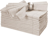 Bedding Craft linen napkins in natural 18x18 ideal for elegant everyday dining and weddings