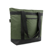 BeeGreen cooler bag front view showing roomy interior for groceries and meals.