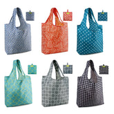 BeeGreen geometry-design foldable tote with pouch for easy on-the-go storage
