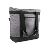 BeeGreen insulated cooler bag with charcoal handles for easy grocery transport