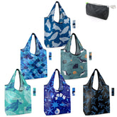 BeeGreen Sea Turtle Lovers bags: six-pattern bulk set for groceries.
