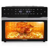 Beelicious 32QT air fryer front view showing spacious cavity for family meals