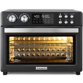 Beelicious Pro 28QT oven front panel controls for precise cooking.