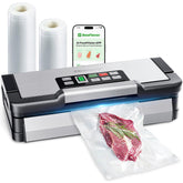 Beelicious Pro vacuum sealer with AquaLock sealing dry and moist foods for freshness