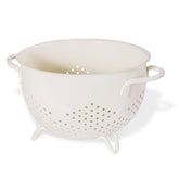 BeFare metal colander with base and handles for stable draining of 5 quarts.