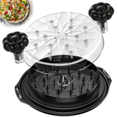 Beiyunee chicken shredder tool twist large side view shows compact design for easy storage