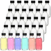 Bekith 2oz Boston round clear glass bottle for easy content identification