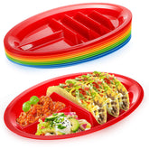 Bekith taco plates packaging shows a colorful, family-friendly set for easy taco nights.