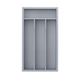 BEKVEM silverware organizer top view showing neatly arranged utensils for quick access