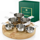 Bellemain one-piece measuring cups set with nesting design for compact storage.