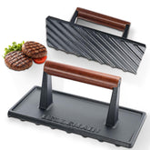 Bellemain rectangle bacon press on stovetop for even browning