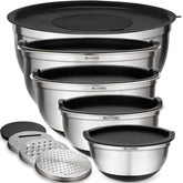 Belwares mixing bowls with airtight lids for fresh ingredients and easy storage