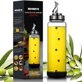 BENEBYR glass olive oil dispenser bottle pour for a precise, drip-free flow