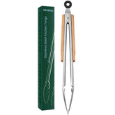 Beneno 12-inch stainless steel tongs shown for durable cooking and safe handling