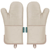 Beneno oven mitts showcasing 500°F heat resistance for safe hot-pan handling
