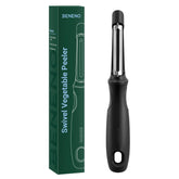 Beneno Swivel Peeler with stainless steel blades for smooth peeling and reduced waste.