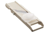 Benriner No. 64 ivory Japanese mandolin for precise vegetable slicing