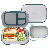 Bentgo Chill Max ice pack under tray keeps meals cool during the day.