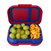 Bentgo Kids Snack two-compartment bento shows organized school-day snacks.