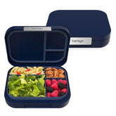 Bentgo Modern navy lunch box front view shows durable, reusable design for daily meals