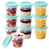 Bentgo Prep 20-piece containers in sea blue with secure seals for organized meals.